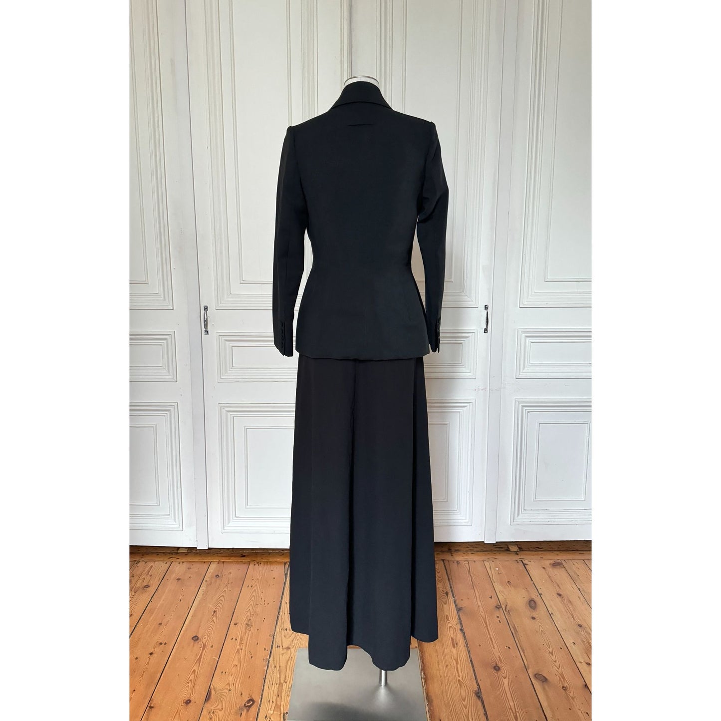 Vintage Black Wool Tailored Blazer