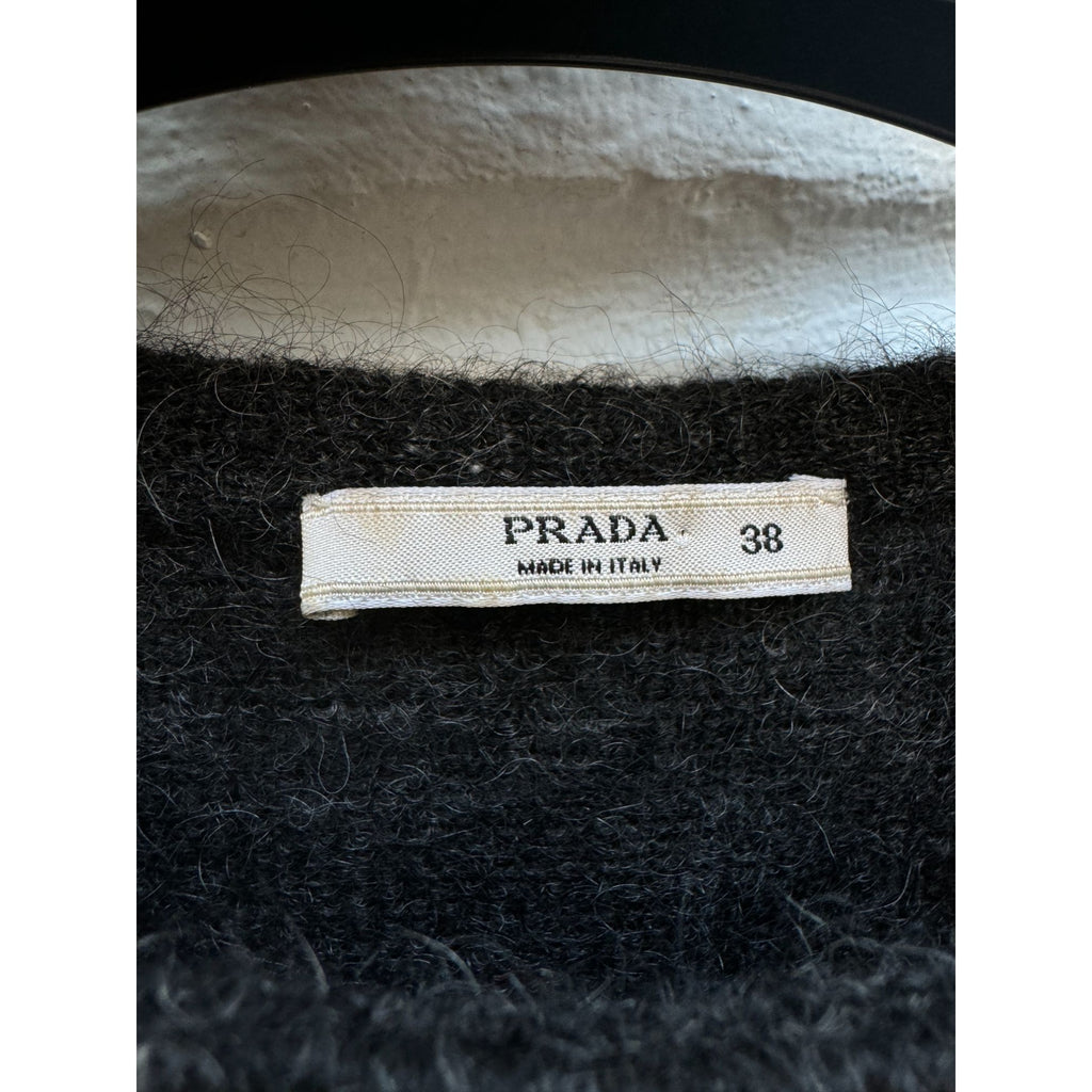 Dark Grey Mohair Wool Top