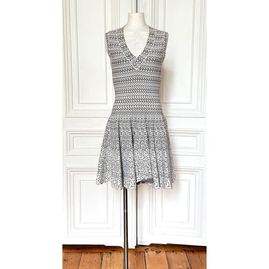 Sleeveless Printed Knit Dress 