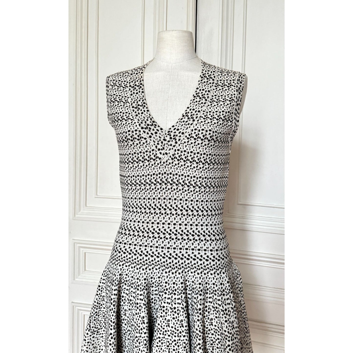 Sleeveless Printed Knit Dress 