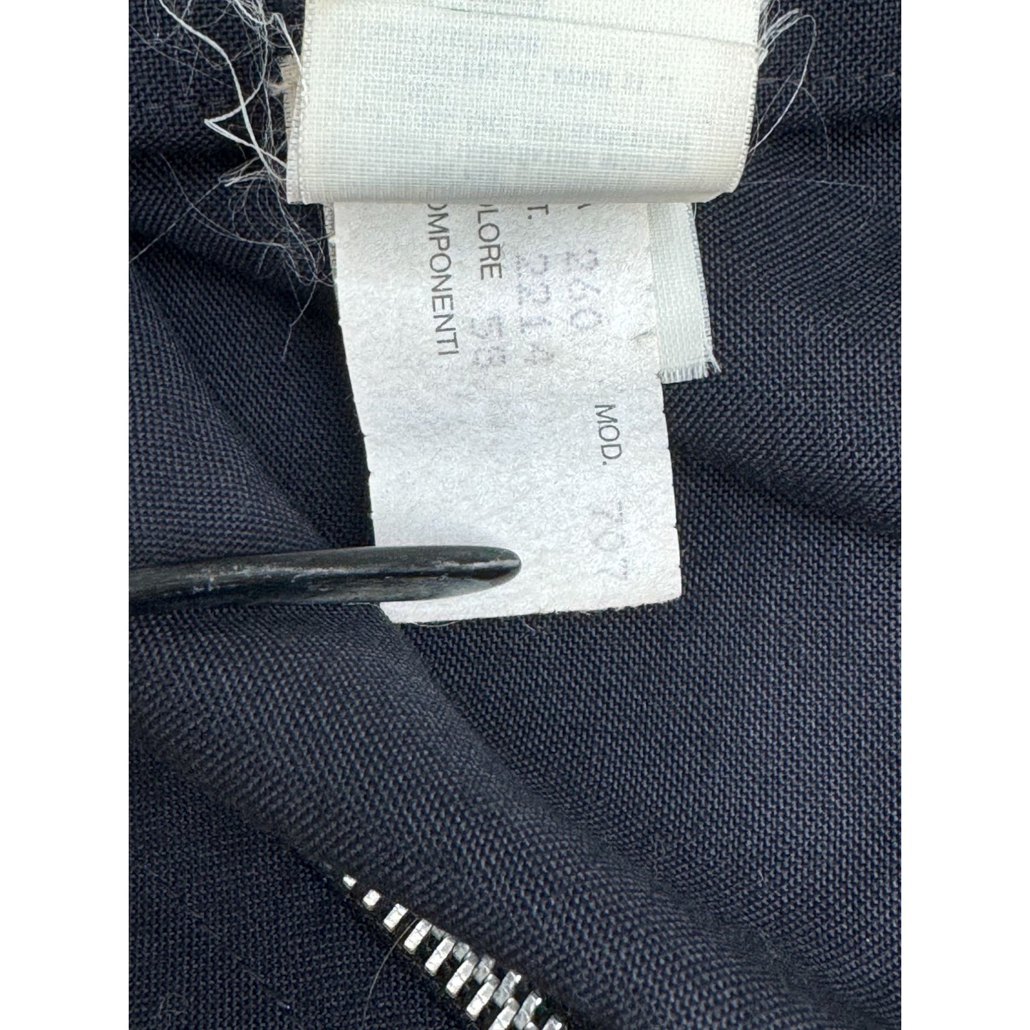 Martin Margiela FW 1990 Dark Navy 4-Zip Skirt