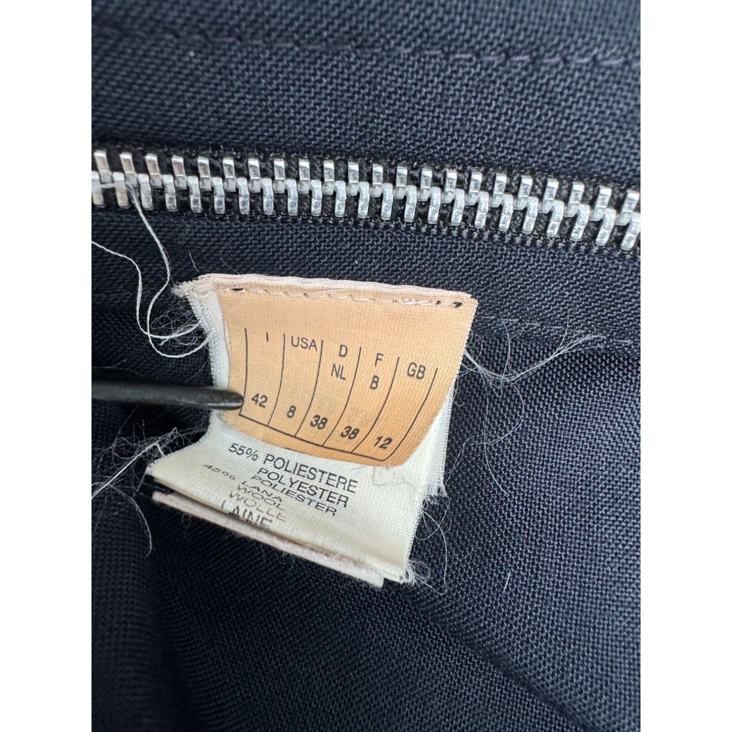 Martin Margiela FW 1990 Dark Navy 4-Zip Skirt