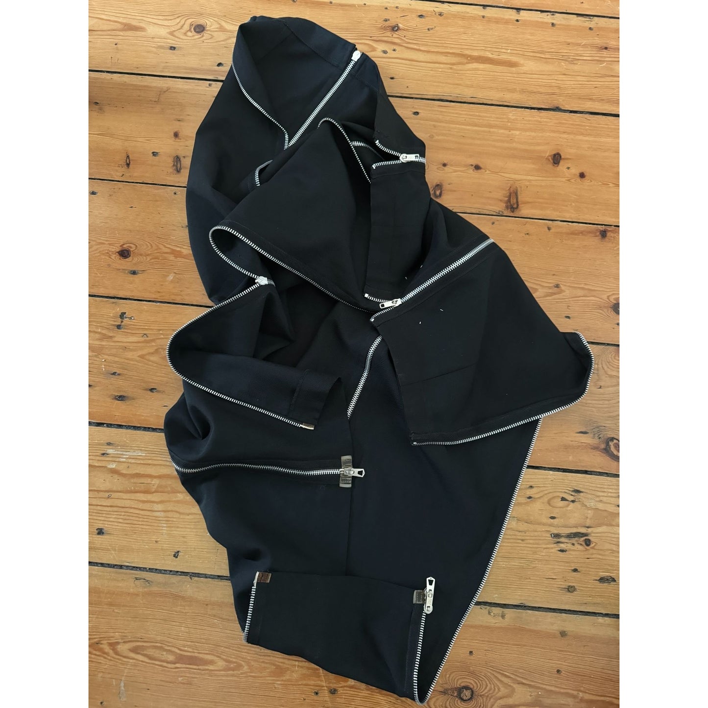 Martin Margiela FW 1990 Dark Navy 4-Zip Skirt