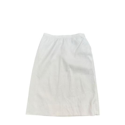 Vintage Ribbed White Skirt