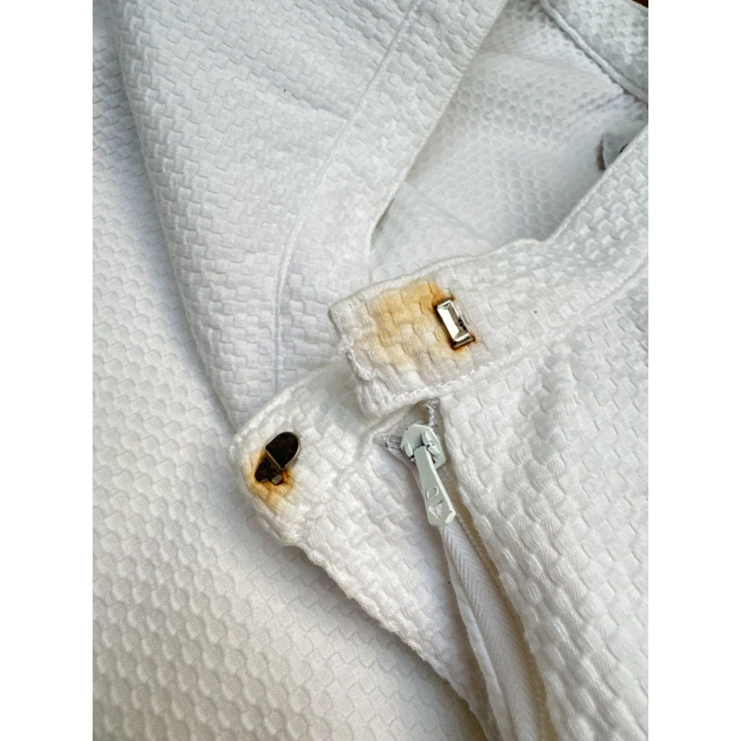 Vintage Ribbed White Skirt