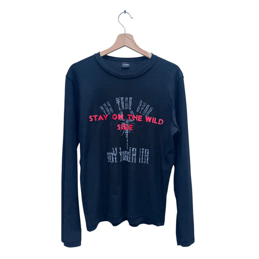 “Stay on the Wild Side” Black Long-Sleeve Tee