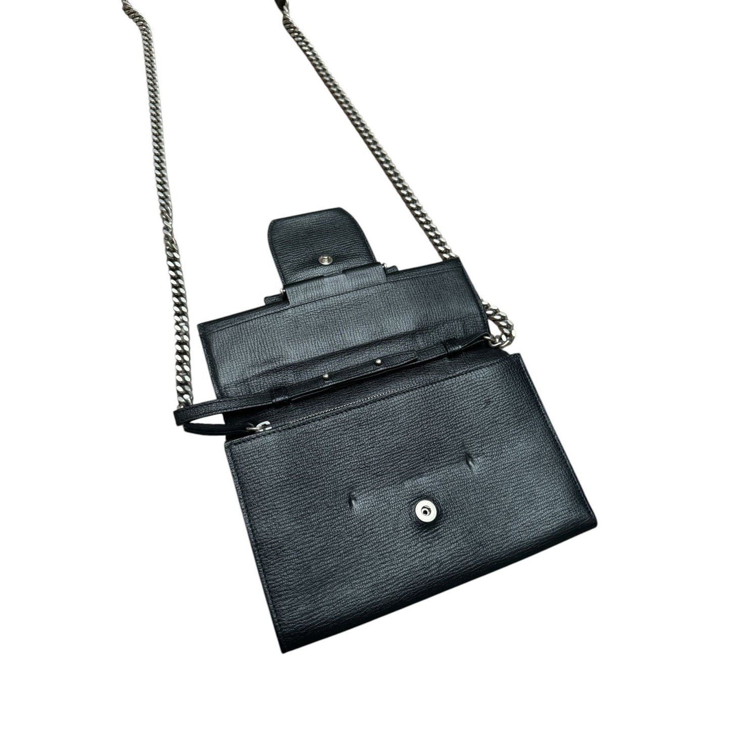 SS 2017 Black Leather Shoulder Small Bag