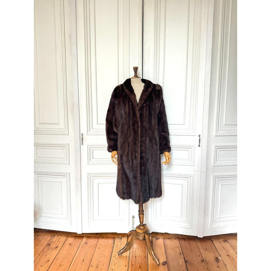 1990s Brown Mink Coat 