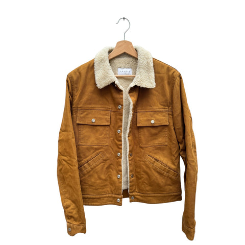 Brown Cotton Shearling Jacket