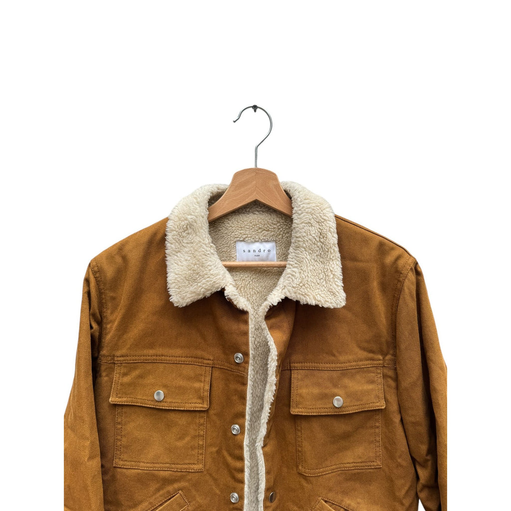 Brown Cotton Shearling Jacket