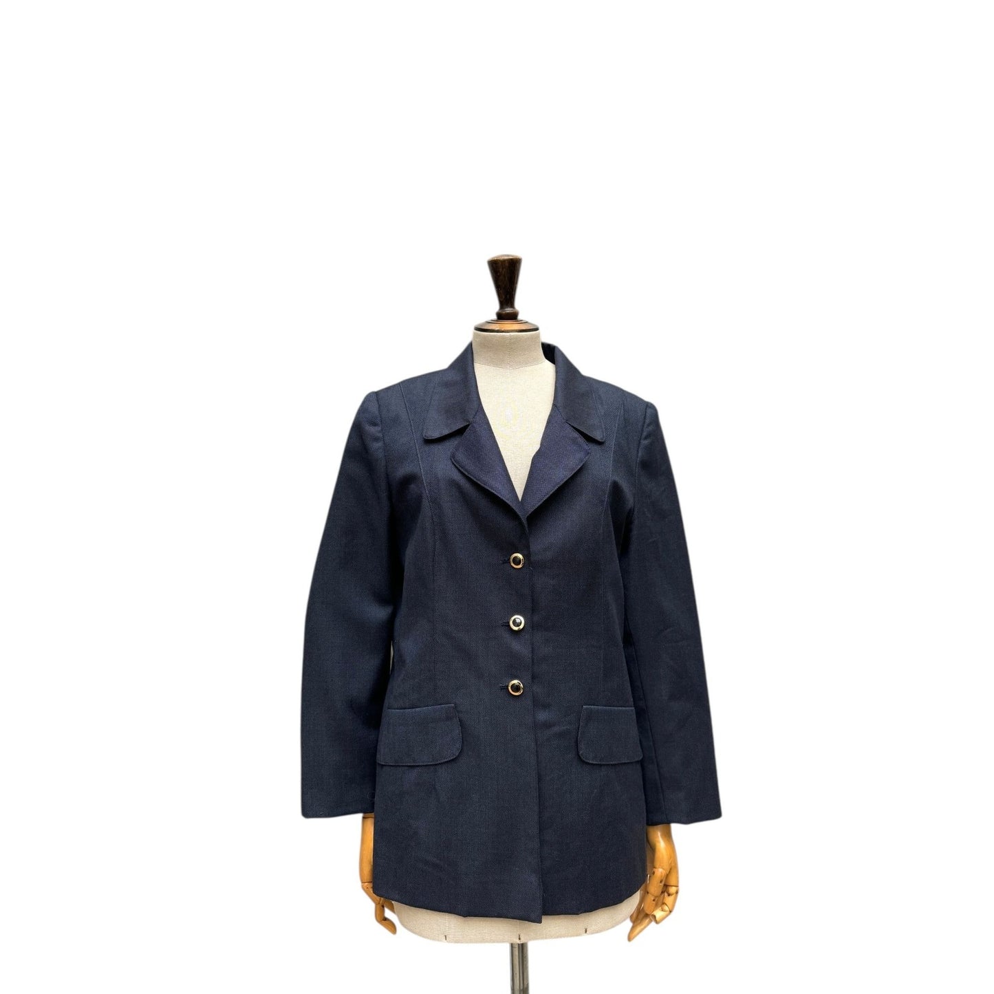 Navy Wool Blazer Jacket 