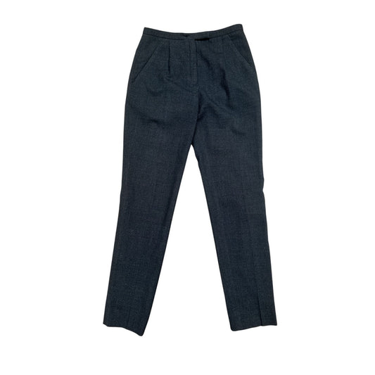 Classic Grey Virgin Wool Tailored Trousers