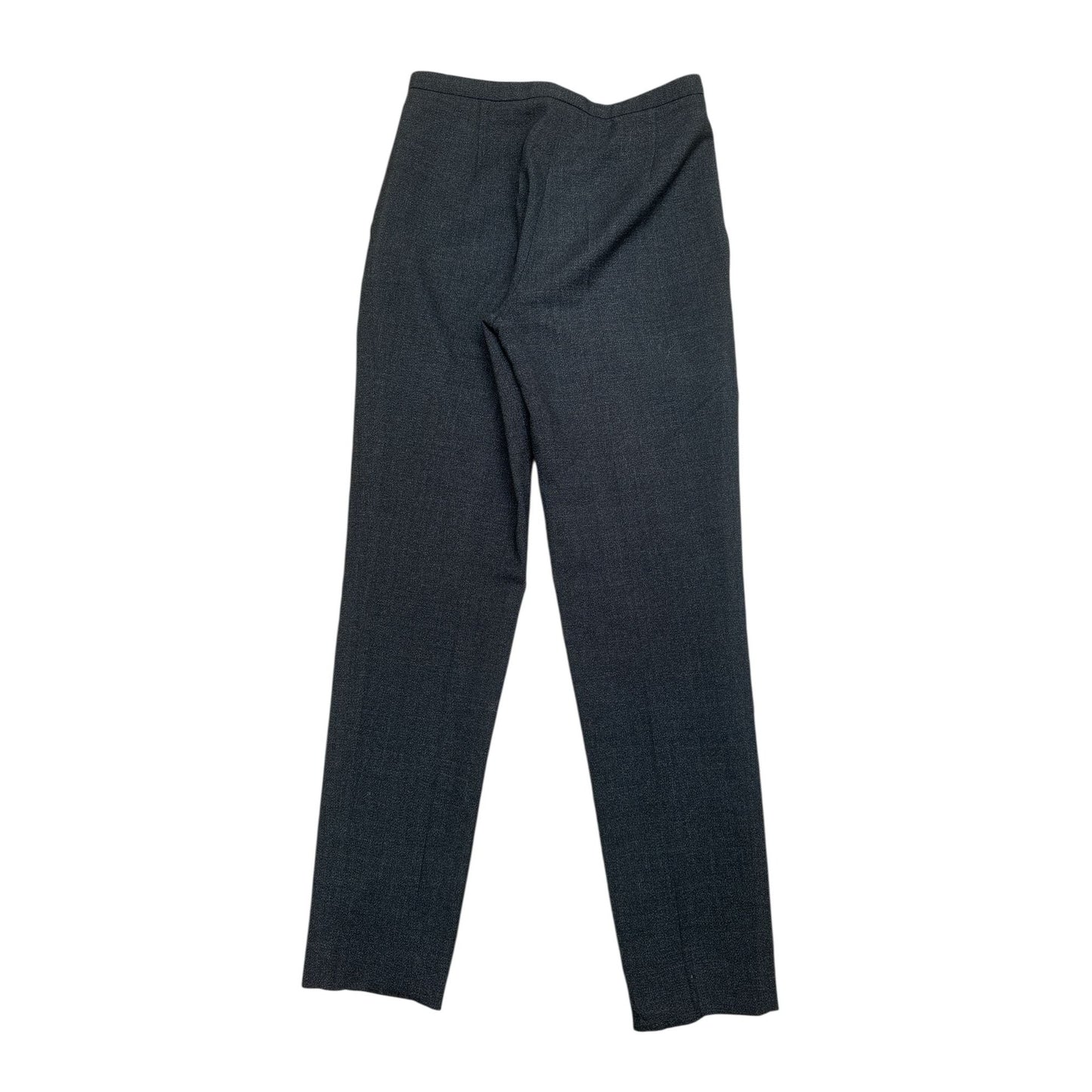 Classic Grey Virgin Wool Tailored Trousers