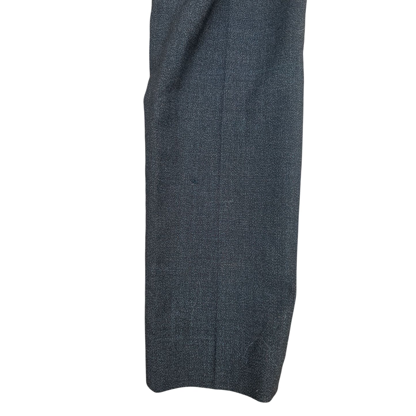 Classic Grey Virgin Wool Tailored Trousers