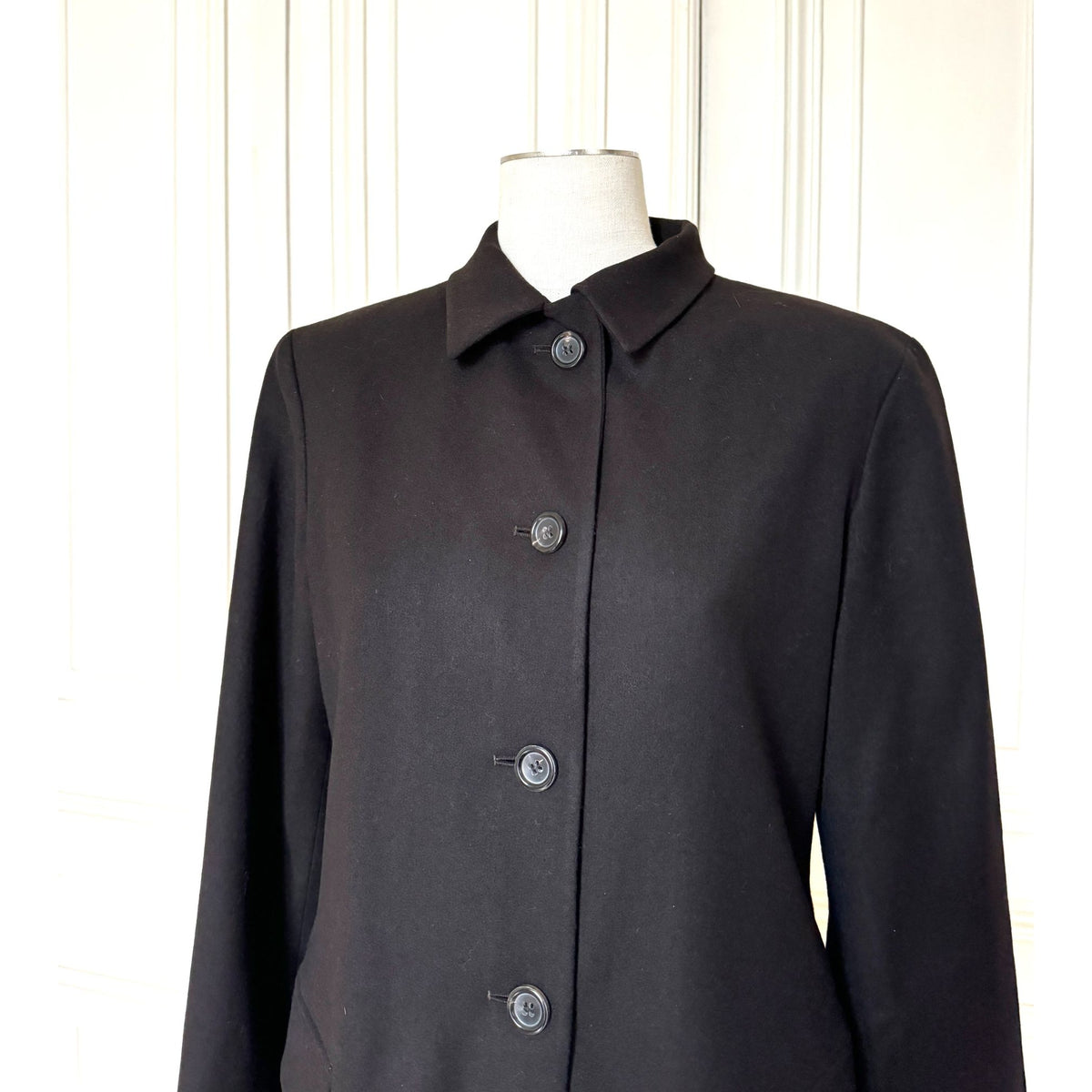 Early 1990s Dark Chocolate Wool-Cashmere Trouser Suit