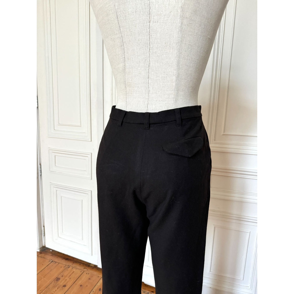 Early 1990s Dark Chocolate Wool-Cashmere Trouser Suit