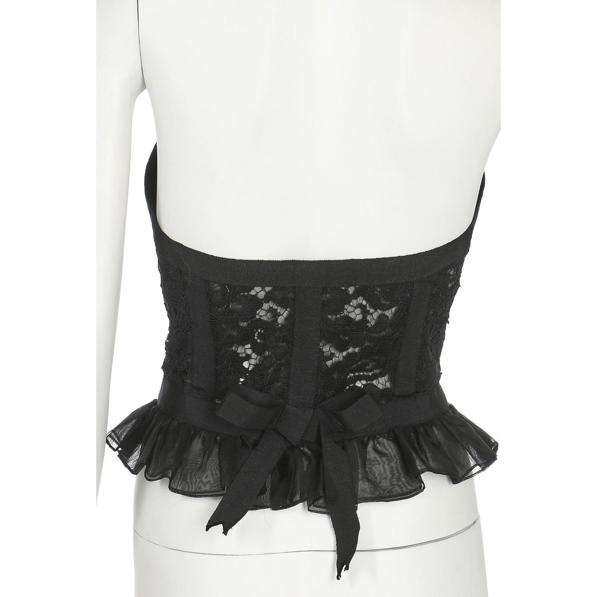 FW 1984 Black Lace Corset Bustier