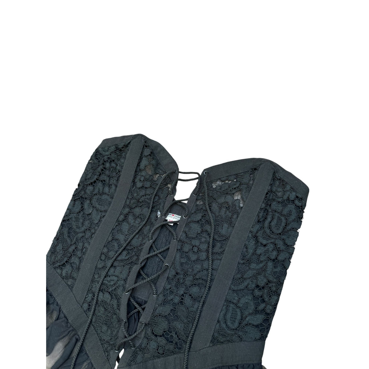 FW 1984 Black Lace Corset Bustier