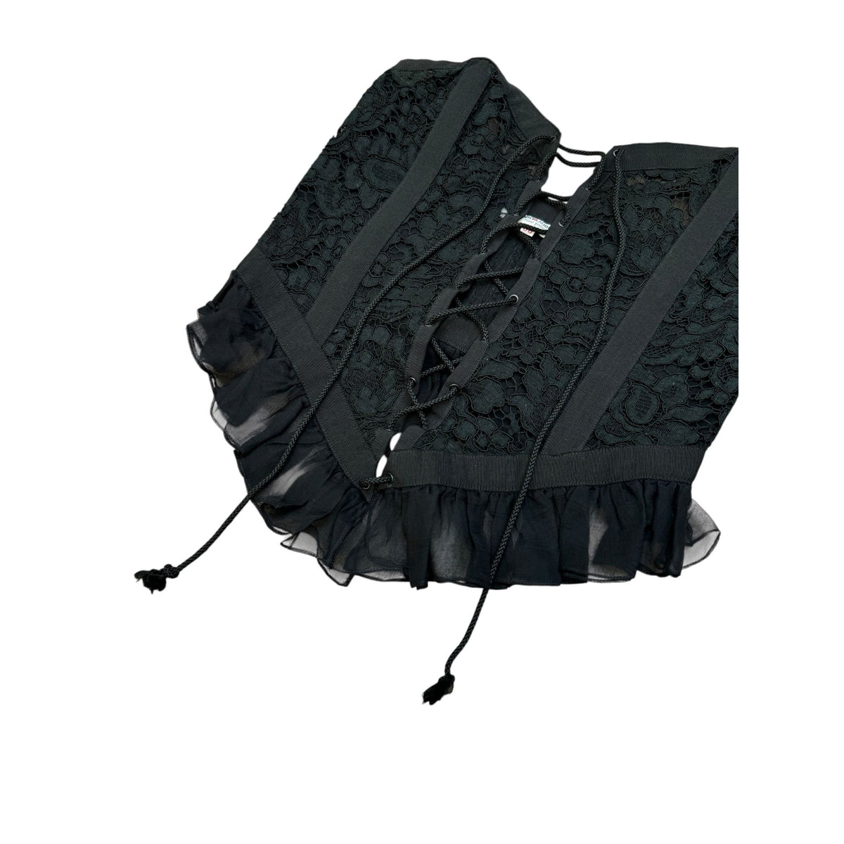 FW 1984 Black Lace Corset Bustier