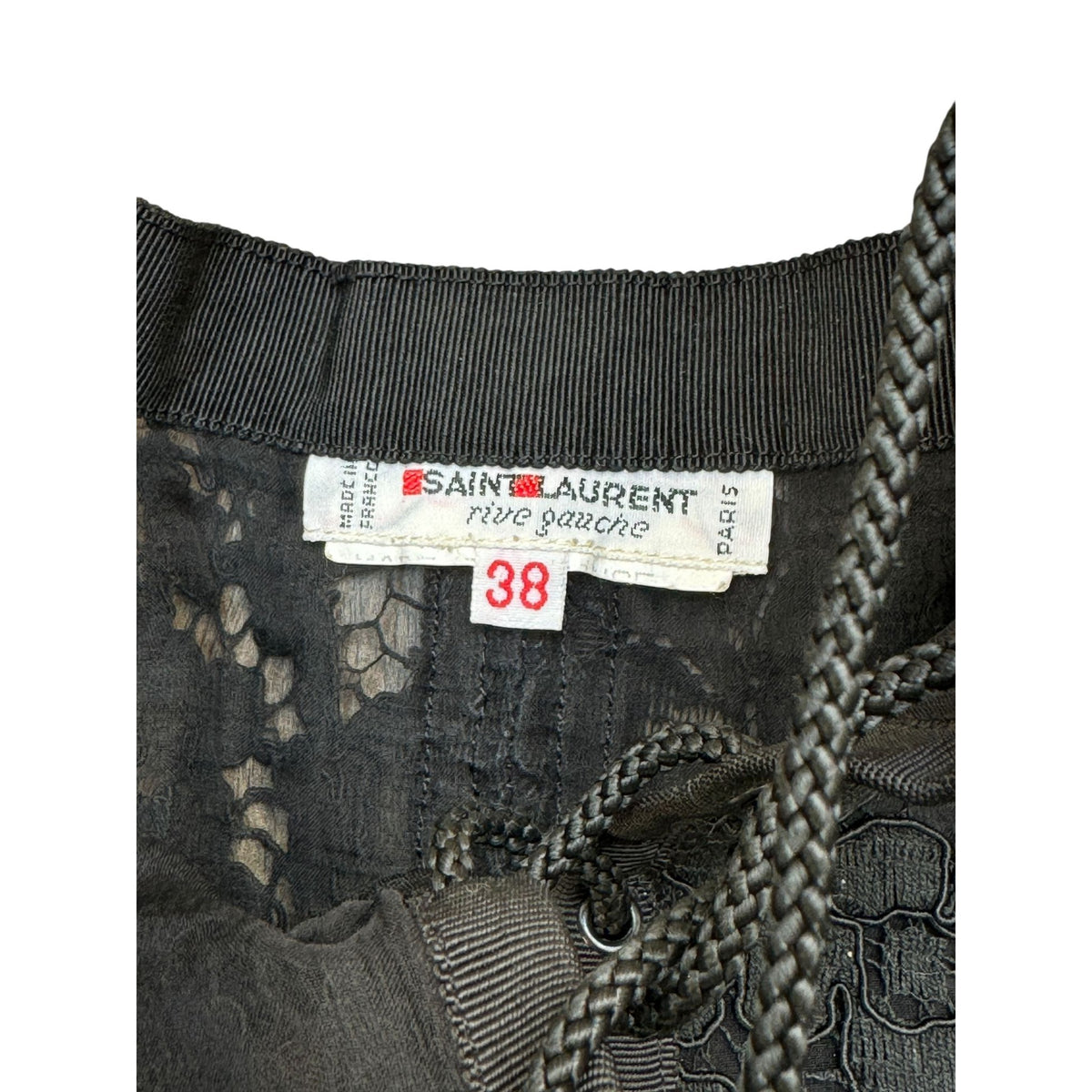 FW 1984 Black Lace Corset Bustier