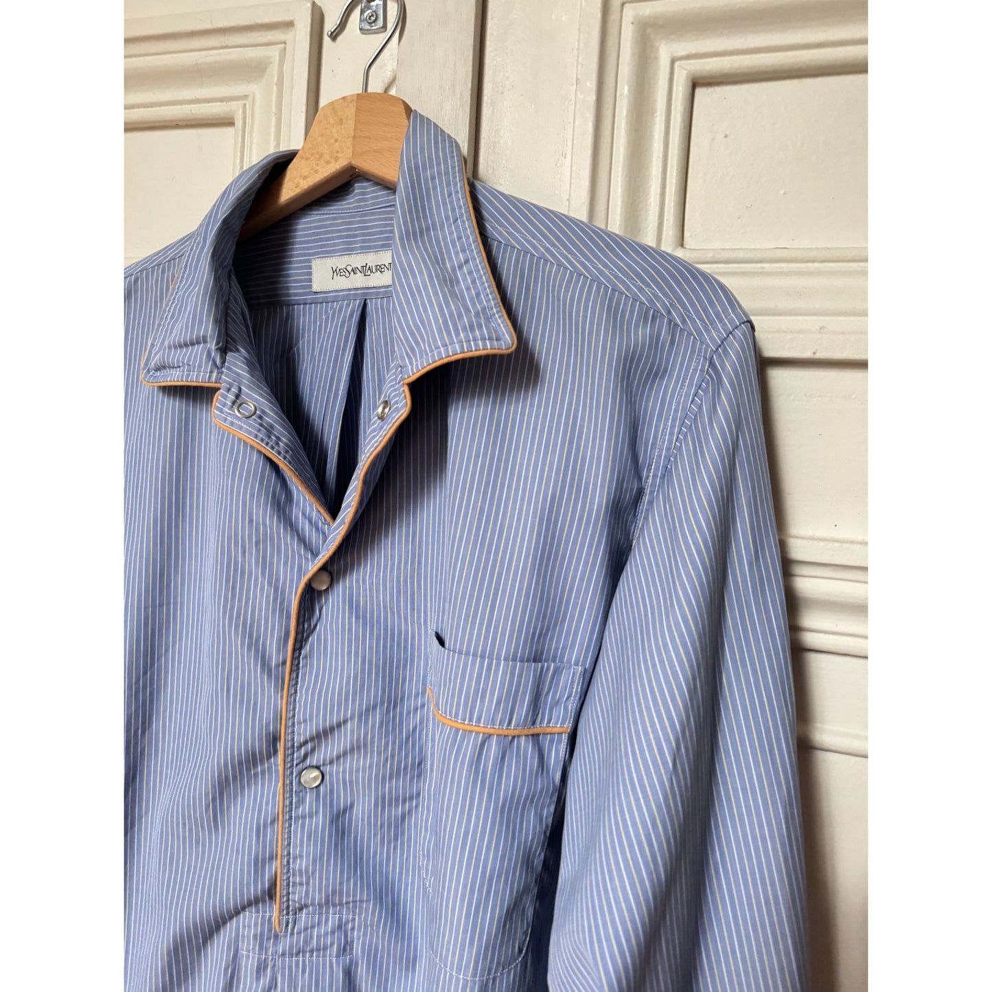 2008 Blue Striped Cotton Shirt