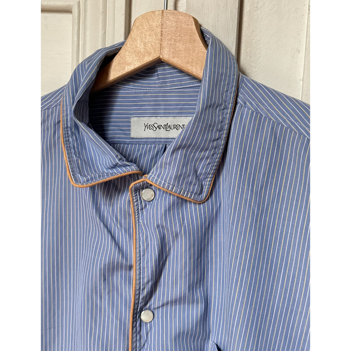 2008 Blue Striped Cotton Shirt