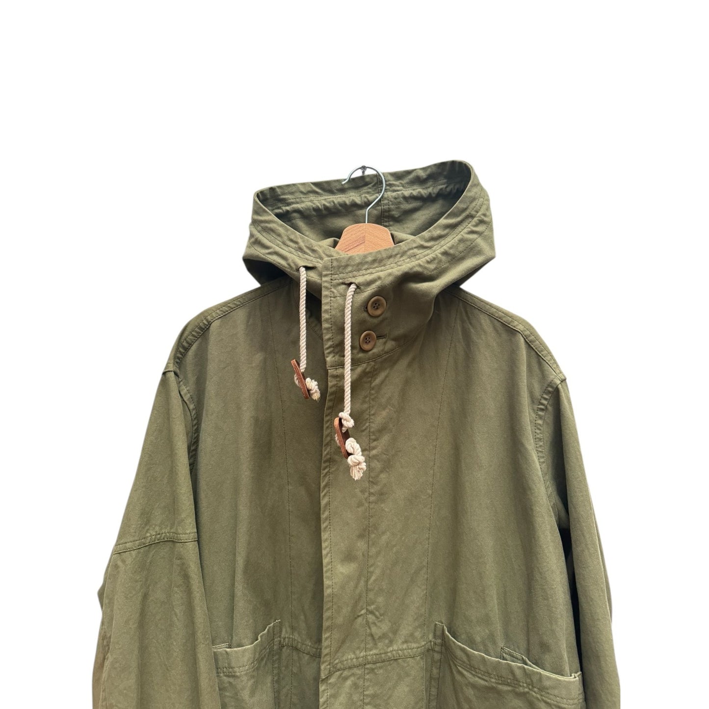 1990s Unisex Kaki Parka Jacket