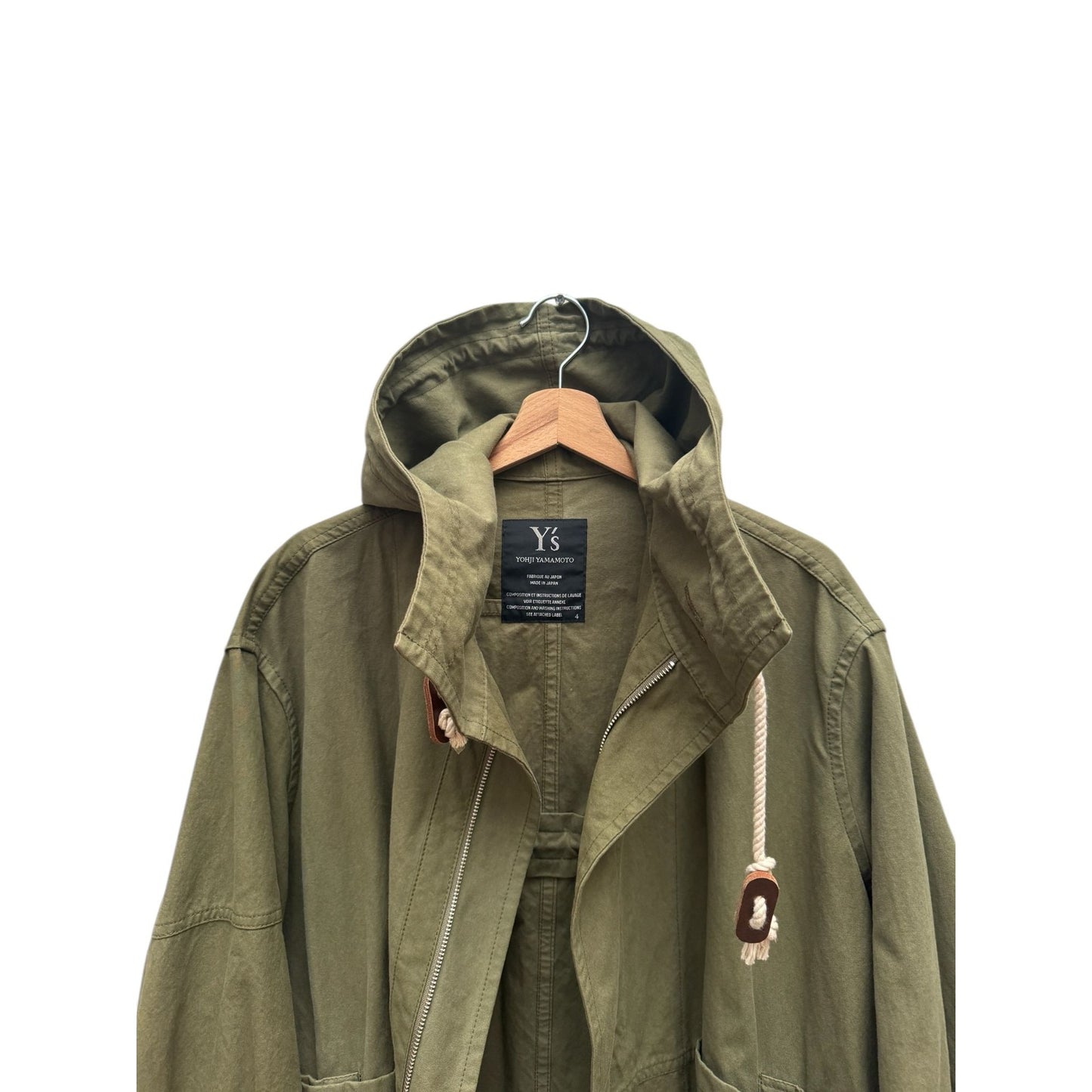 1990s Unisex Kaki Parka Jacket