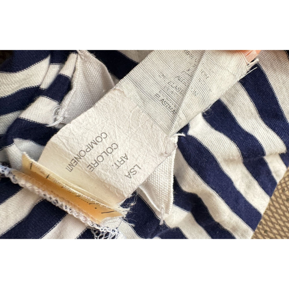 Spring Summer 1992 Striped Asymmetric Dress