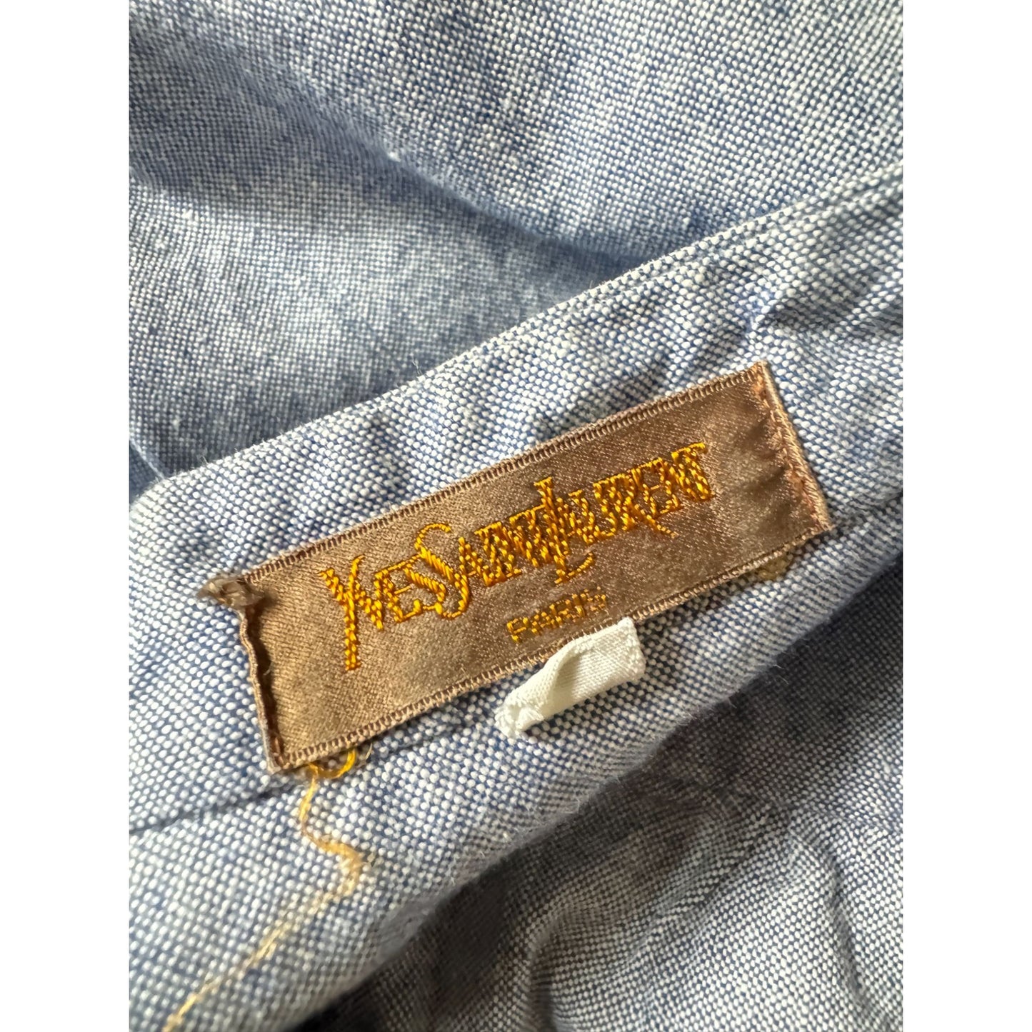 1970s Chambray Cotton Shirt