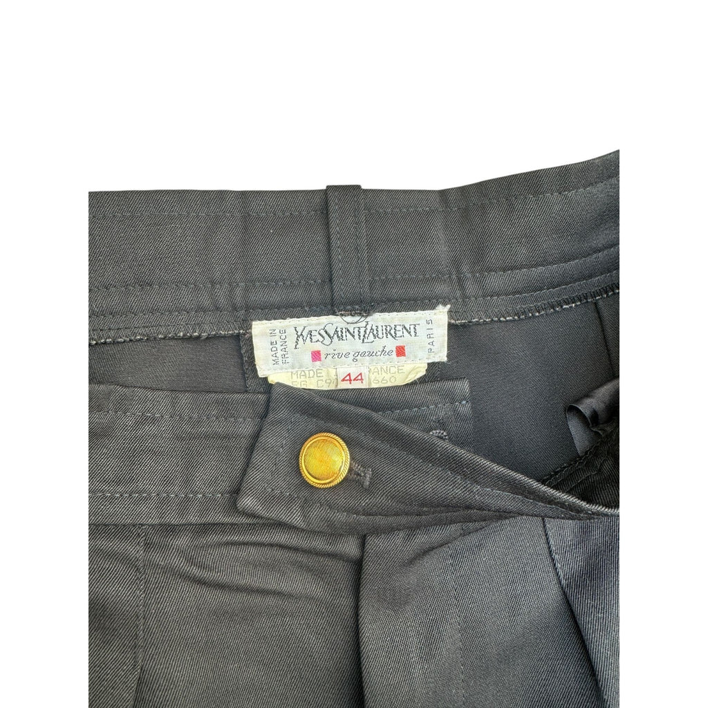 1970s Black Wide Leg Pants