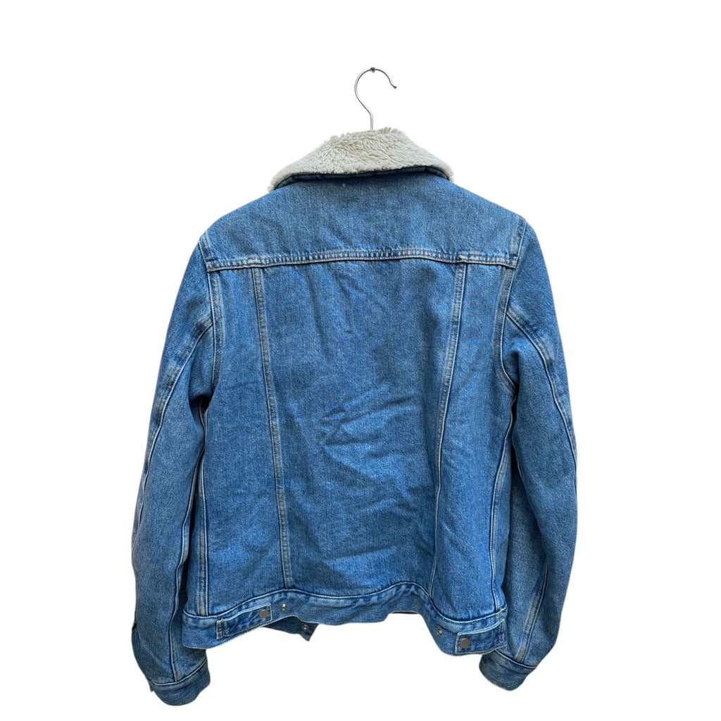 Lightwash Denim shearling jacket