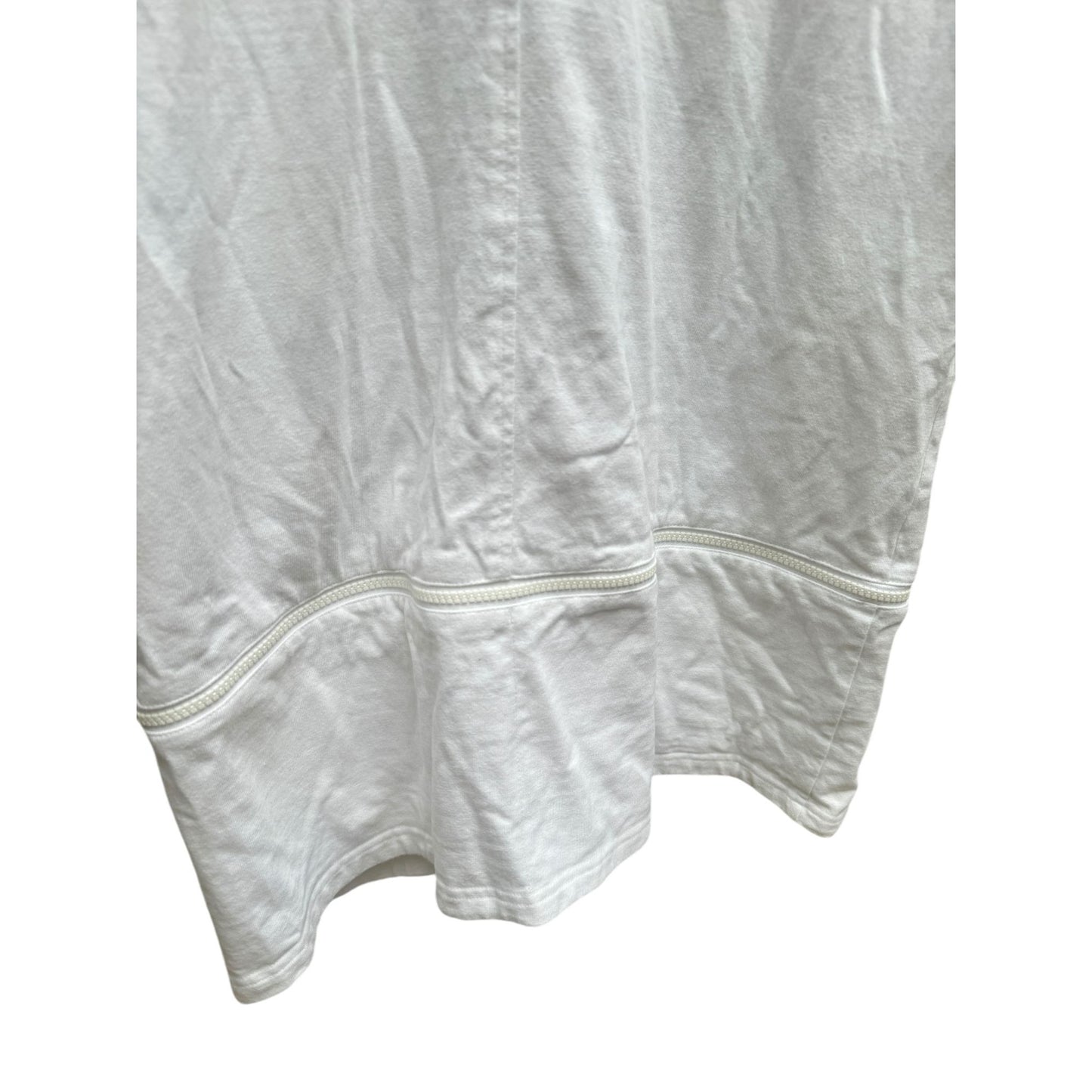 White Thick Zipped T-shirt