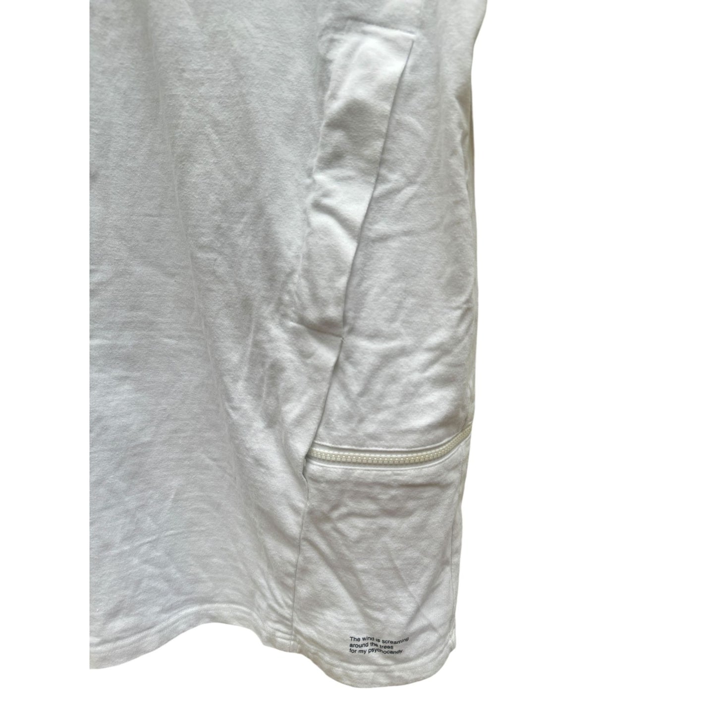 White Thick Zipped T-shirt