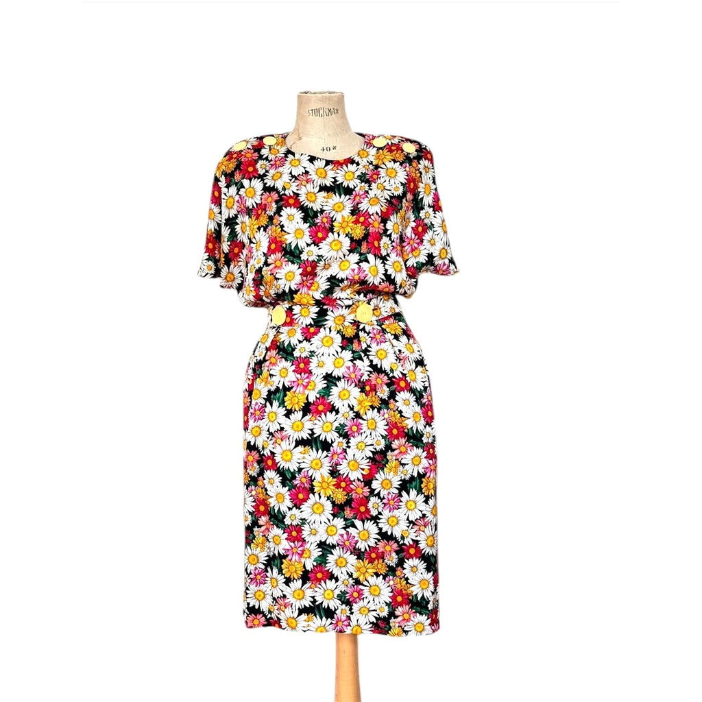 Spring Summer 1992 Floral Dress