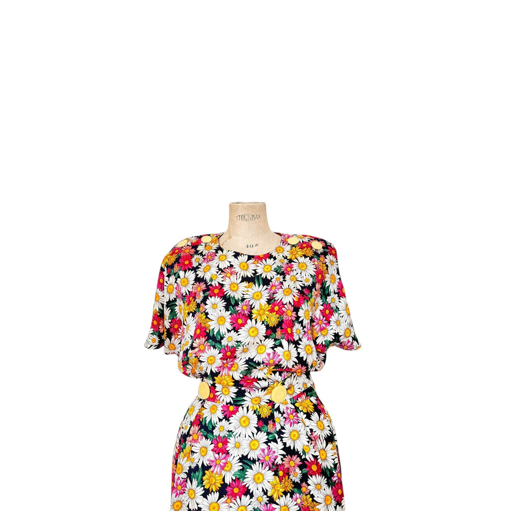 Spring Summer 1992 Floral Dress