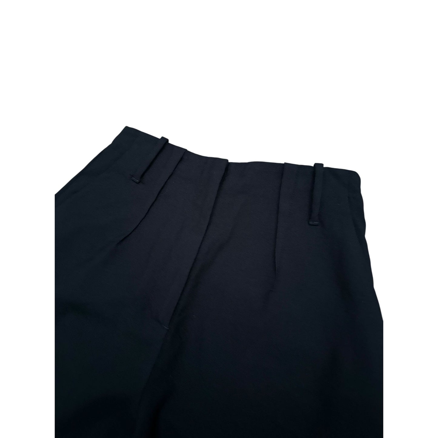 FW 2013 High Waist Black Wool Pants Size IT 42