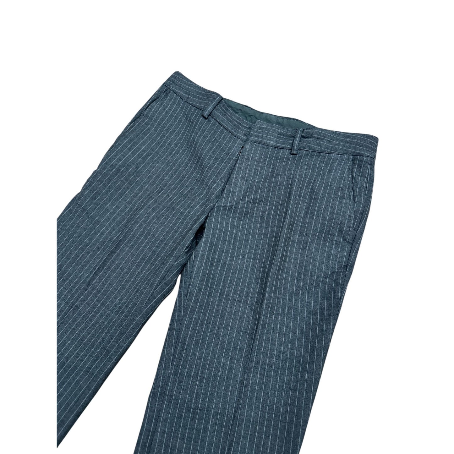 FW 2003 Grey Pinstripe Wool Trousers 