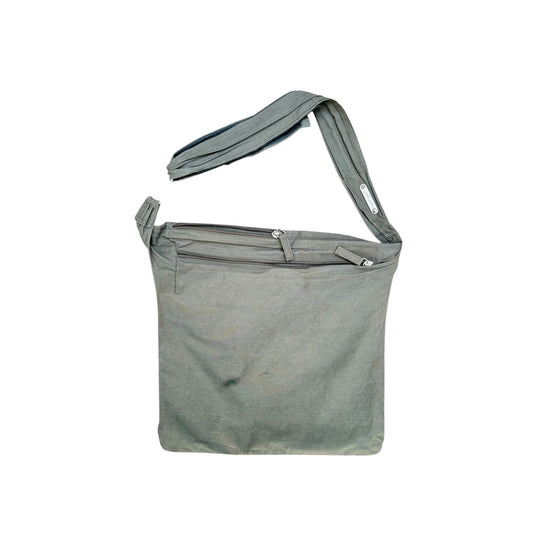 Khaki Cotton Crossbody Bag