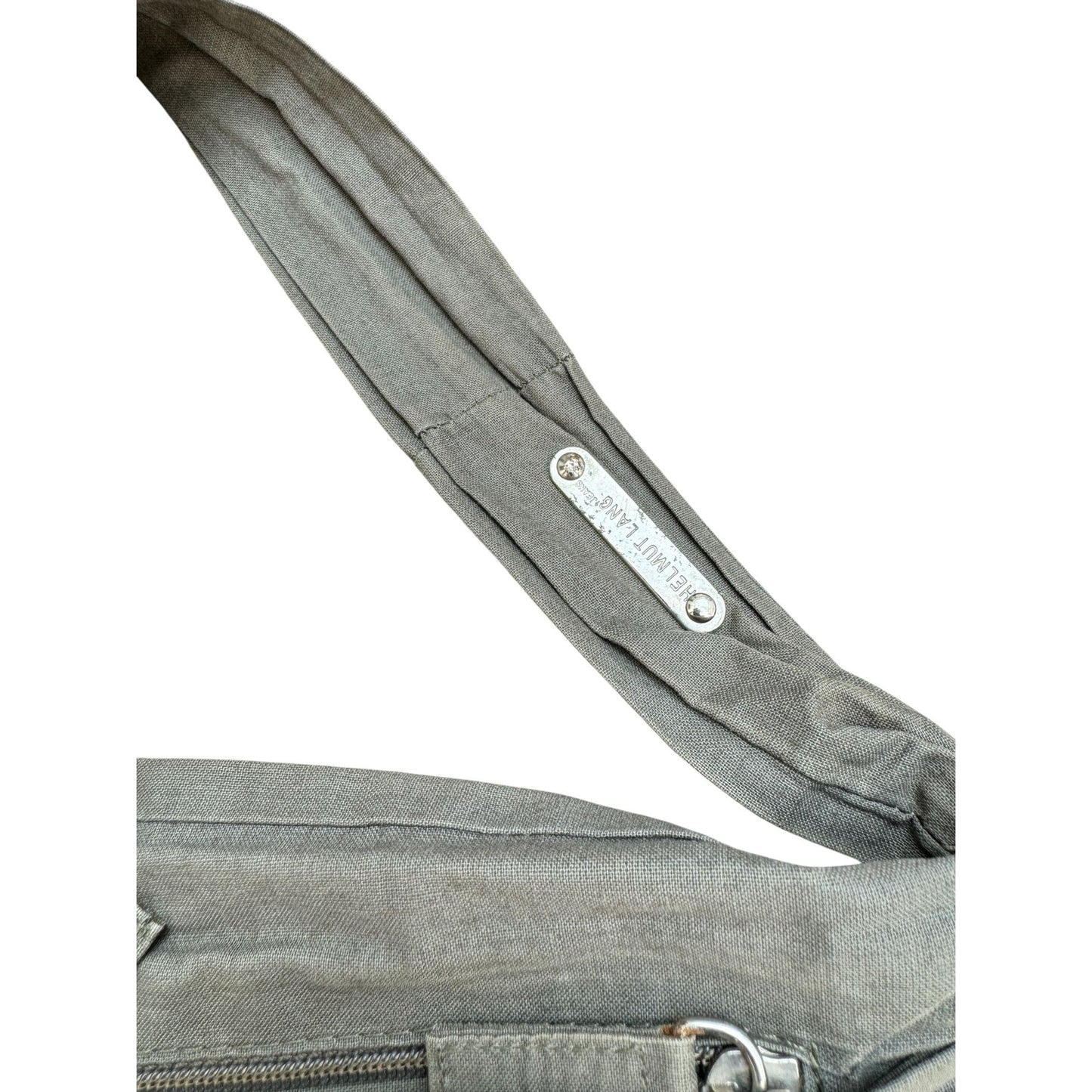 Khaki Cotton Crossbody Bag