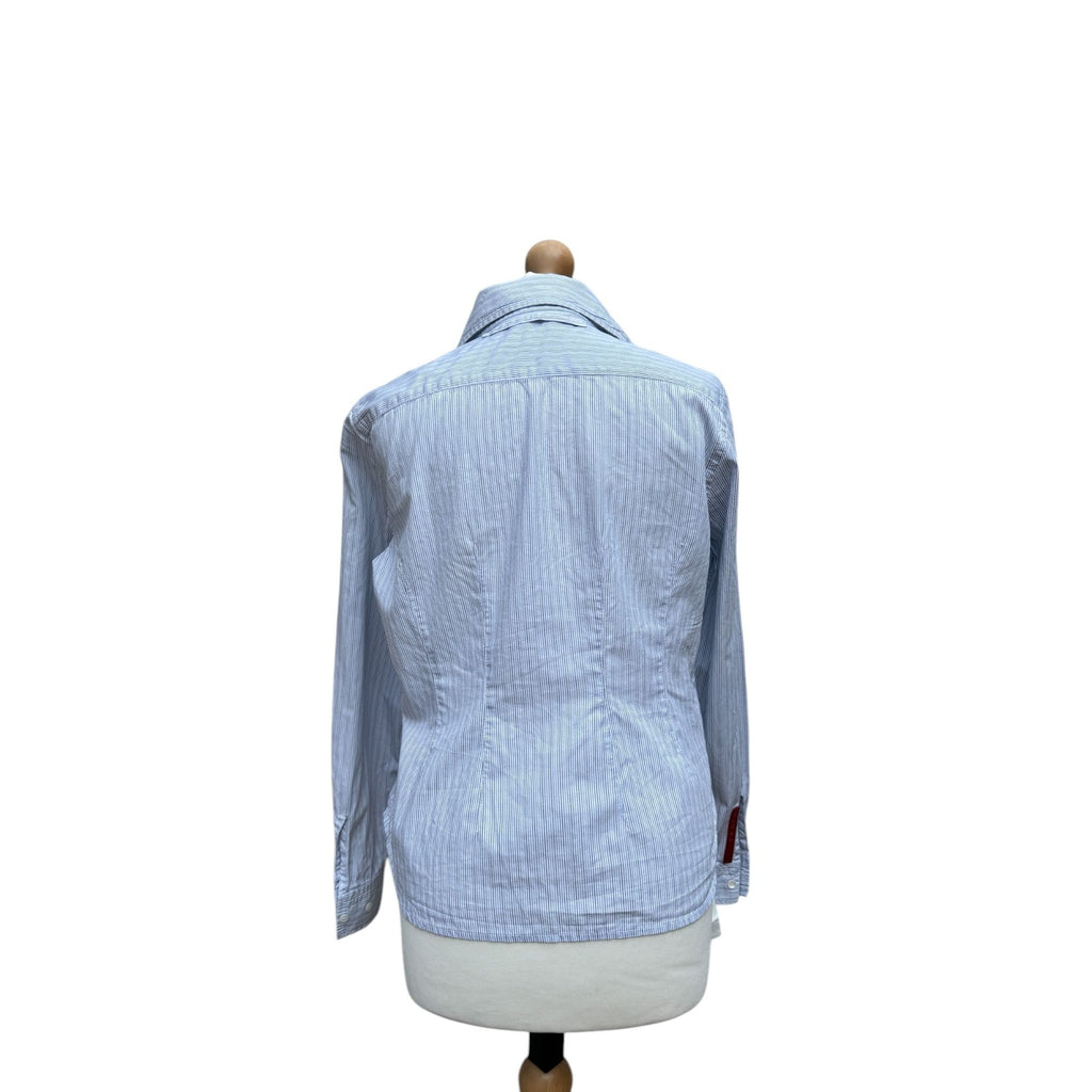 Blue & White Striped Cotton Shirt