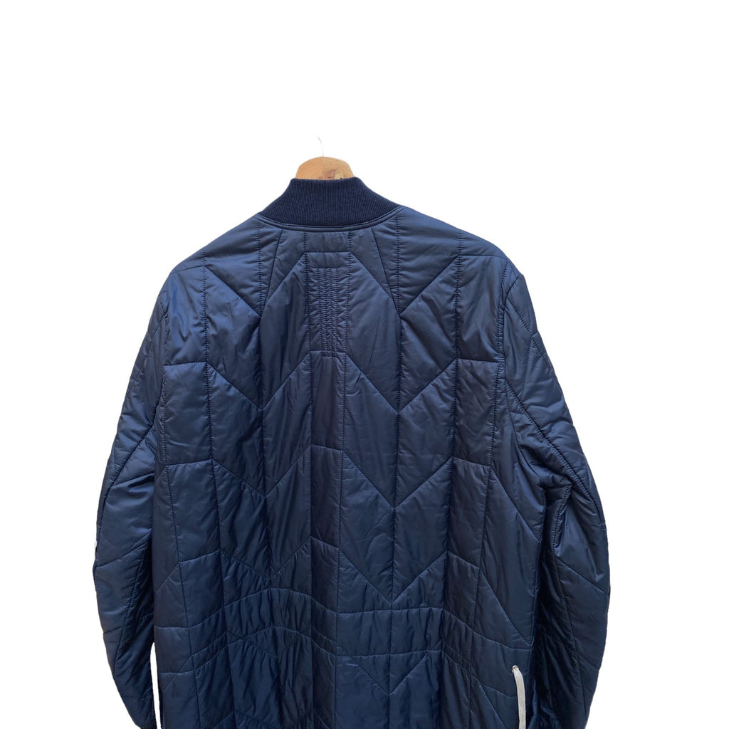 Navy Puffer Long Coat