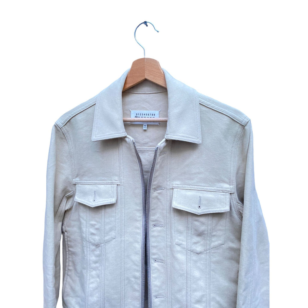 SS 2016 Beige Buttonless Trucker Jacket