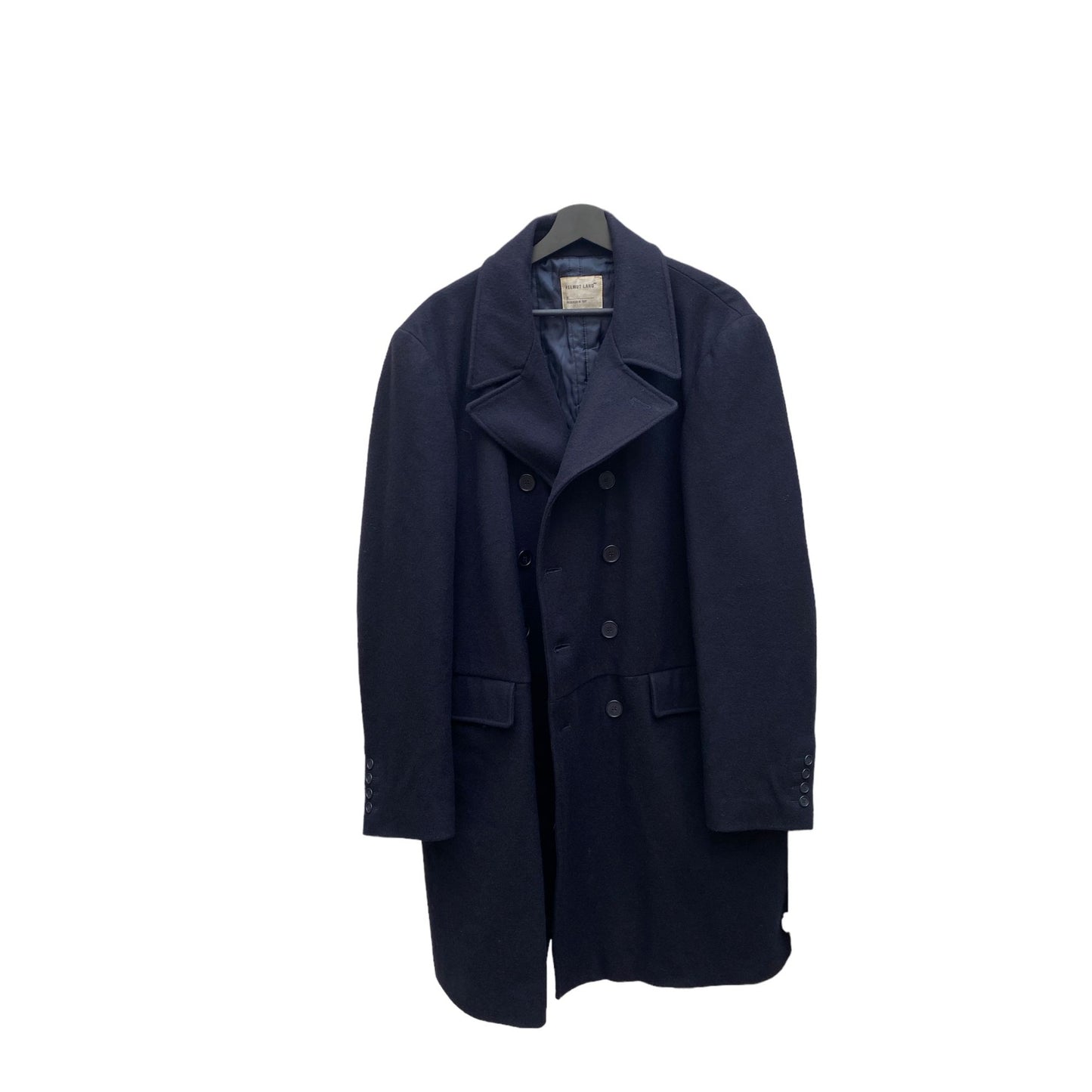 1997 Navy Wool Double Breasted Coat