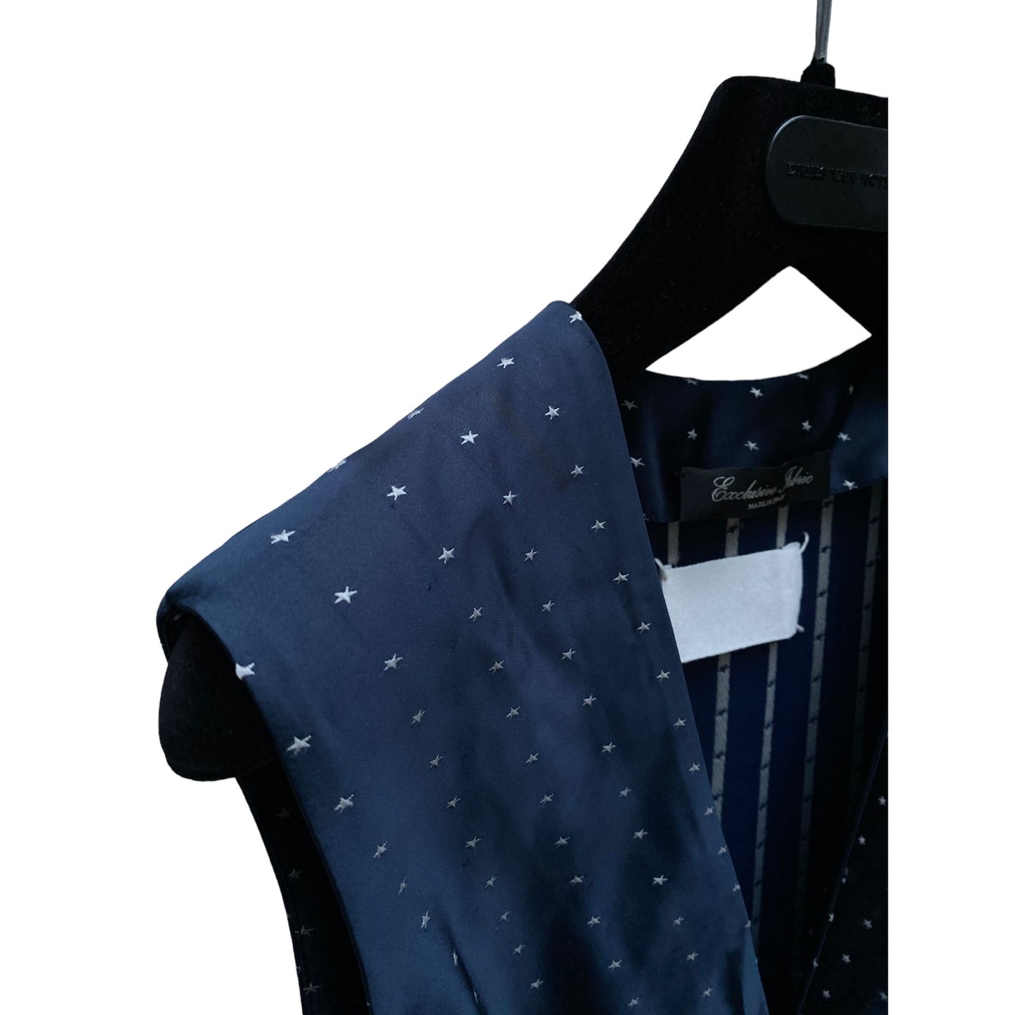 SS 2007 Navy Silk Stars Dress