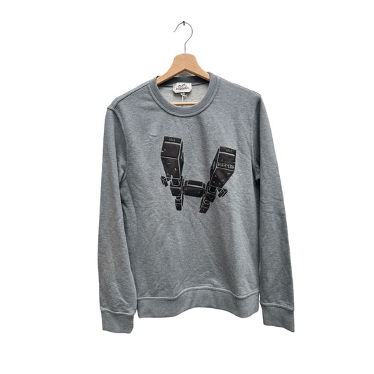 H Grey Sweater  H made from luxurious leather