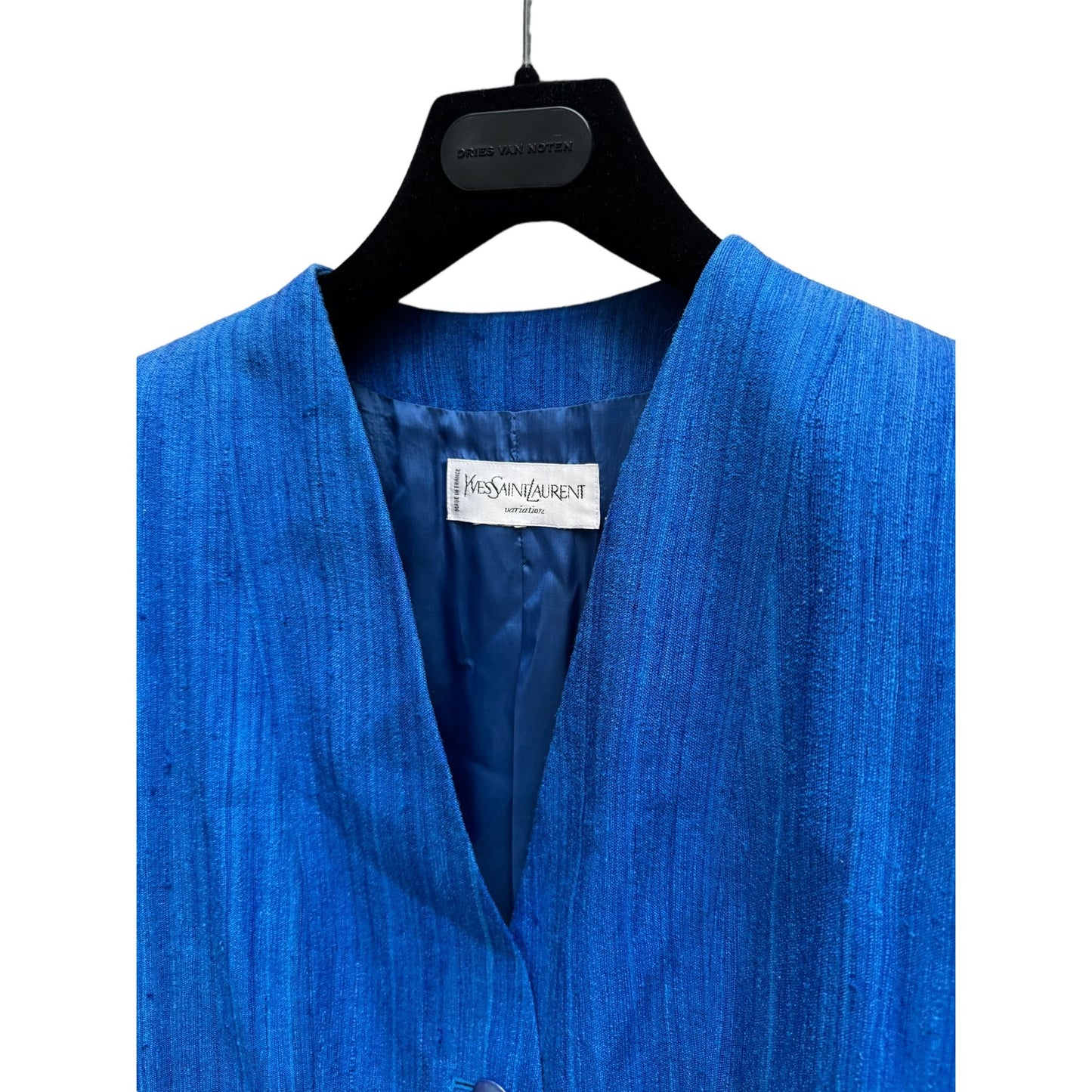 Vintage Blue Short Sleeves Jacket
