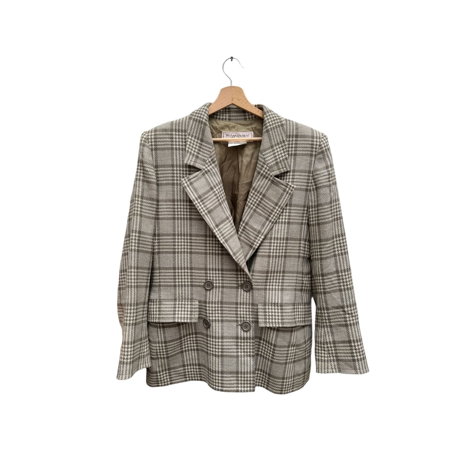 SS 1987 Vintage Beige Tweed Suit