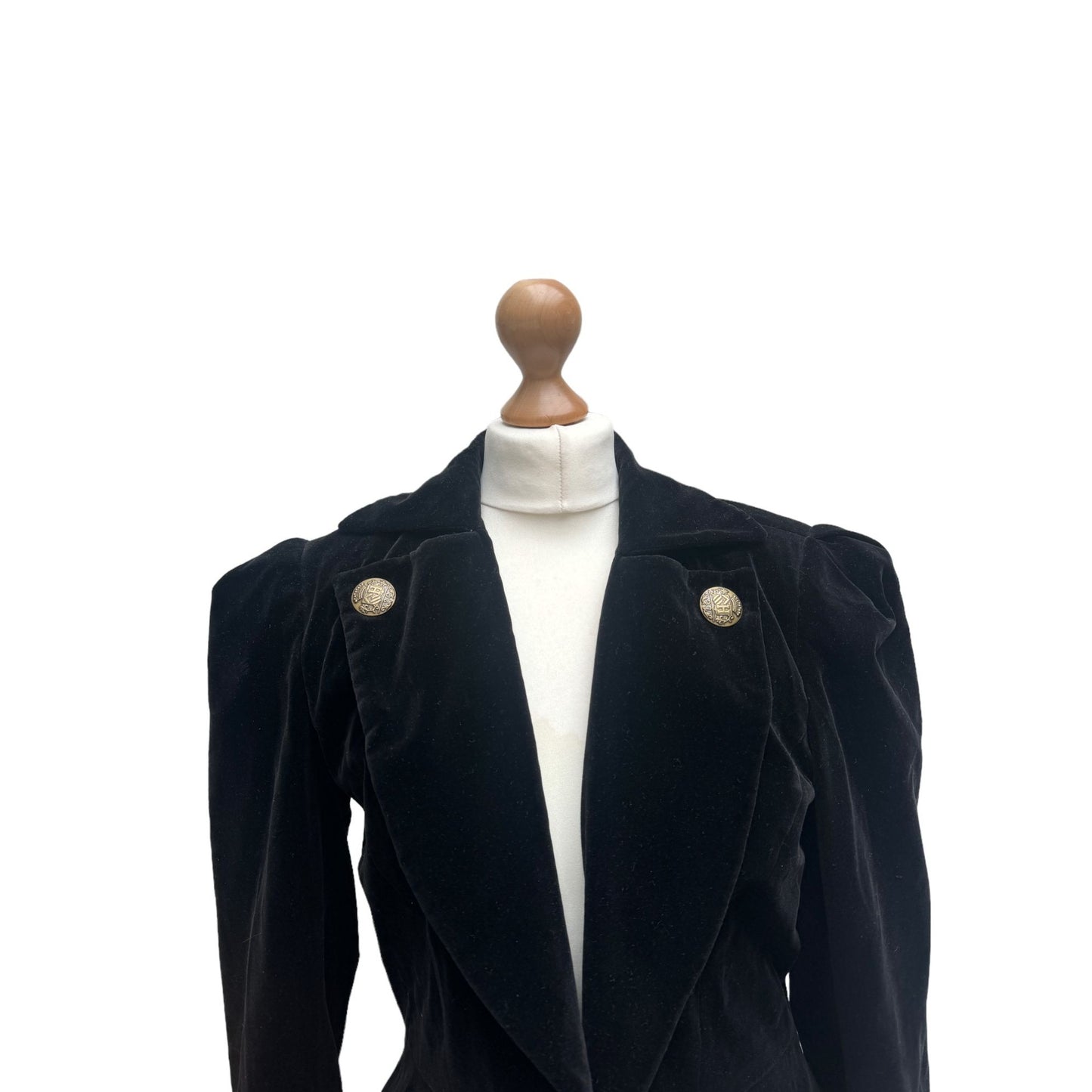 Black Velvet Corduroy Blazer Jacket