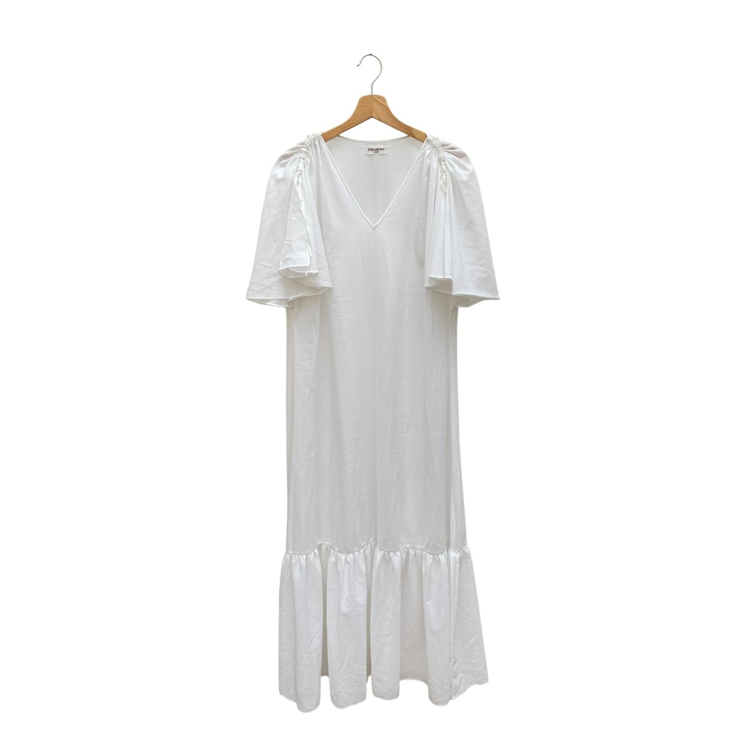 1980s Vintage White Maxi Dress